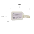 Kit 02 Etiquetas Para Identificação De Mala - Branco