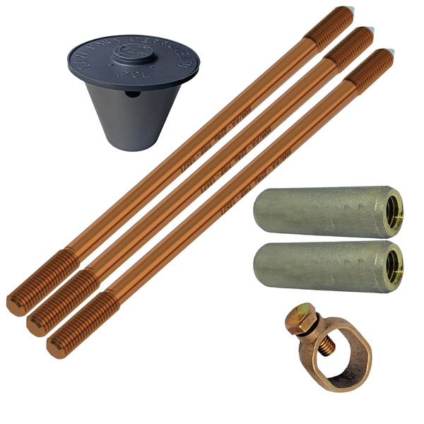 Kit 02 Hast Alt Camad Ater 5/8 Prolong + 2luva+1gramp+1caixa