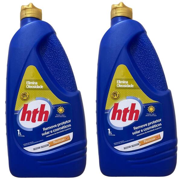 Kit 02 Hth Eliminador De Oleosidade 1l