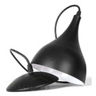 Kit 02 Luminárias Lustre Gota Preta Fosca / Branca