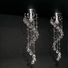 Kit 02 Lustres Espiral Legítimos K9 Para Quarto, Corredor Com