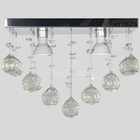 Kit 02 Lustres Pendentes De Cristal Legítimo Alto Brilho 40cm