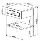 Kit 02 Mesas De Cabeceira 1 Gv Palhinha 28932 Linha Oslo Arte