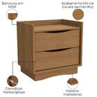 Kit 02 Mesas De Cabeceira 2 Gavetas 54 Cm M261 Kappesberg