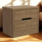 Kit 02 Mesas De Cabeceira 2 Gavetas 54 Cm S822 Kappesberg