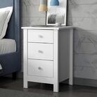 Kit 02 Mesas De Cabeceira 3 Gavetas 36 Cm Dm113 Dtall