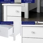 Kit 02 Mesas De Cabeceira 3 Gavetas 36 Cm Dm113 Dtall