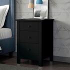 Kit 02 Mesas De Cabeceira 3 Gavetas 36 Cm Dm113 Dtall