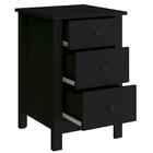 Kit 02 Mesas De Cabeceira 3 Gavetas 36 Cm Dm113 Dtall