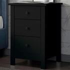 Kit 02 Mesas De Cabeceira 3 Gavetas 36 Cm Dm113 Dtall