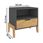 Kit 02 Mesas De Cabeceira Com Gaveta 1601 Fell