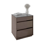 Kit 02 Mesas De Cabeceira Organizadora Ellie 3 Gavetas - D'ro