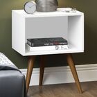 Kit 02 Mesas De Cabeceira Retrô Branco Tx - Be Mobiliário