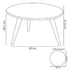 Kit 02 Mesas De Centro Decorativa Sofia B01 Off White Pés Pal