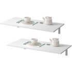 Kit 02 Mesas Dobráveis De Parede Cozinha Slim L03 Suspensa 90