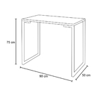 Kit 02 Mesas Para Computador Escrivaninha Porto Preto 90cm -