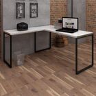 Kit 02 Mesas Para Escritório E Home Office Industrial Em L So