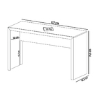 Kit 02 Mesas Para Escritório E Home Office Maika 127 Cm T01 C