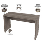 Kit 02 Mesas Para Escritório E Home Office Maika 127 Cm T01 C