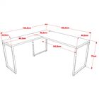 Kit 02 Mesas Para Escritório Home Office Estilo Industrial Em