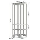 Kit 02 Modulos Para Closet Ey105x105 Nova Mobile