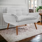 Kit 02 Namoradeira Poltrona Sofá Decorativa 02 Lugares Opalla