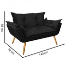 Kit 02 Namoradeira Sofá Opala Para Sala De Estar Recepção Sue