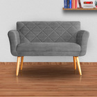 Kit 02 Namoradeiras Isabela Linho Cores - Ds Estofados - Cinza