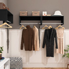 Kit 02 Nichos Suspenso Dakar Com Cabideiro Preto - D'rossi