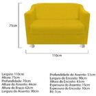 Kit 02 Poltrona  01 Namoradeira Tilla E 02 Puffs Dado Corano