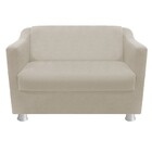 Kit 02 Poltrona  01 Namoradeira Tilla E 02 Puffs Dado Suede B