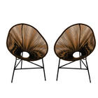 Kit 02 Poltrona Cadeira Acapulco Para Área Externa Jardim Mar