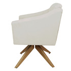 Kit 02 Poltrona Cadeira Giratória Decorativa Para Sala Estar