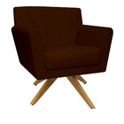 Kit 02 Poltrona Cadeira Giratória Decorativa Para Sala Estar