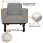 Kit 02 Poltrona Classic Corano - Amarena Móveis - Cinza