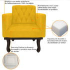 Kit 02 Poltrona Classic Corano - Doce Sonho Móveis - Amarelo