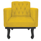 Kit 02 Poltrona Classic Corano - Doce Sonho Móveis - Amarelo