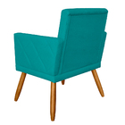 Kit 02 Poltrona Decorativa Pés Palito Nina Estilo Matelassê A