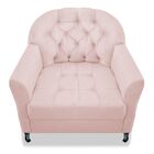 Kit 02 Poltrona Julia A02 Suede - Doce Sonho Móveis - Rosê