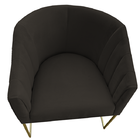 Kit 02 Poltrona Julia Com Base De Ferro Sala De Estar Escritó