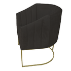 Kit 02 Poltrona Julia Com Base De Ferro Sala De Estar Escritó