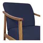 Kit 02 Poltrona Liz Base Madeira Corano - Amarena Móveis - Az