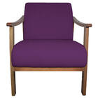 Kit 02 Poltrona Liz Base Madeira Suede - Doce Sonho Móveis -