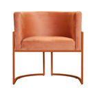 Kit 02 Poltrona Luana Base Bronze Para Sala Veludo Cores - Ds