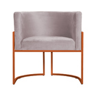 Kit 02 Poltrona Luana Base Bronze Para Sala Veludo Cores - Ds