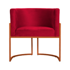 Kit 02 Poltrona Luana Base Bronze Para Sala Veludo Cores - Ds