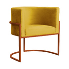 Kit 02 Poltrona Luana Base Bronze Para Sala Veludo Cores - Ds