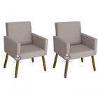 Kit 02 Poltrona Nina Bege Claro