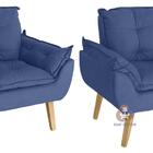Kit 02 Poltrona Opala Azul Marinho