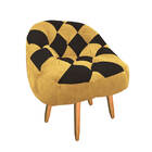 Kit 02 Poltrona Paloma Escritório Sala Pé Palito Suede Mostar